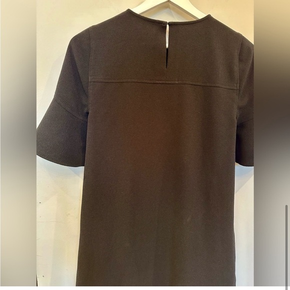 Black Madewell Mini Dress 3/4 flutter sleeves. Women’s Size extra small. - Picture 5 of 5